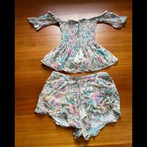 Spell Gypsy Top & Shorts Set XS